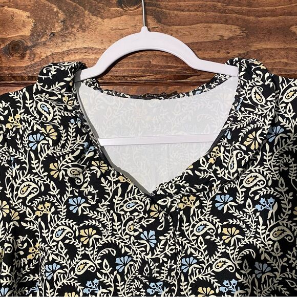 J.McLaughlin Floral Paisley Long Mini Shift Dress Women's Size Large - Picture 3 of 13